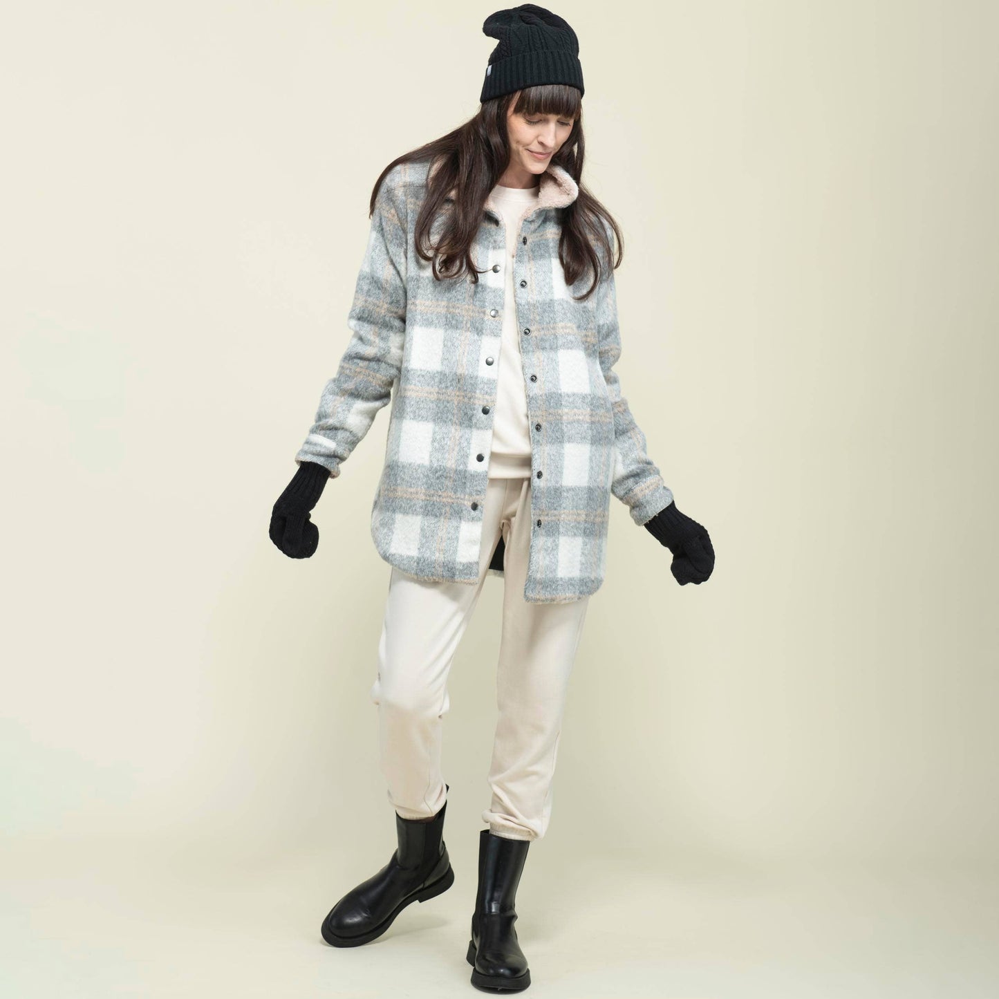 Neutral Check Demi-Cozy Jacket Fall-Winter ORB