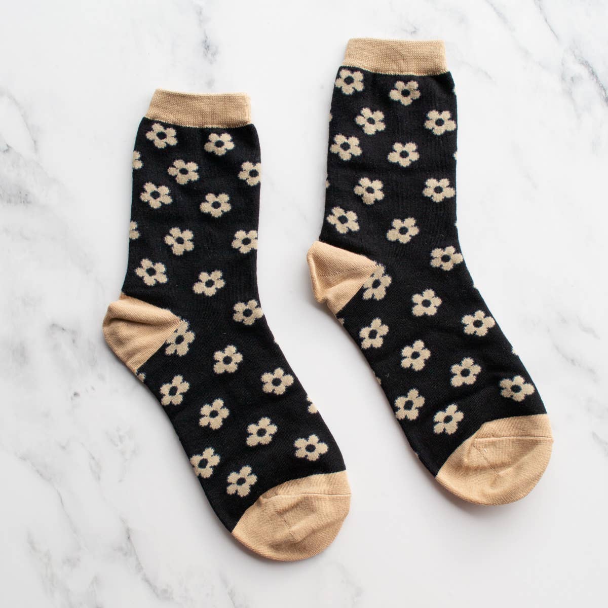 Vintage Daisy Flower Socks Fall-Winter Tiepology