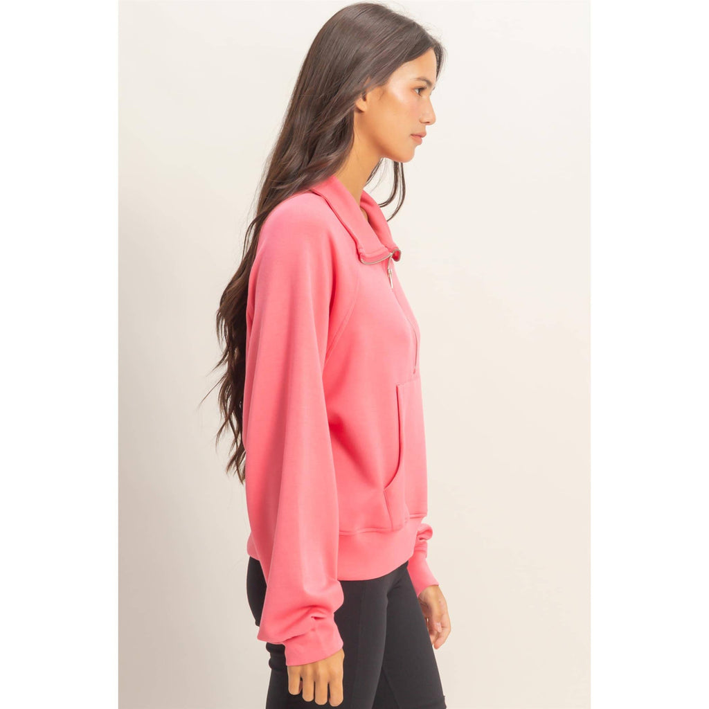 Half-Zip Collar Pullover