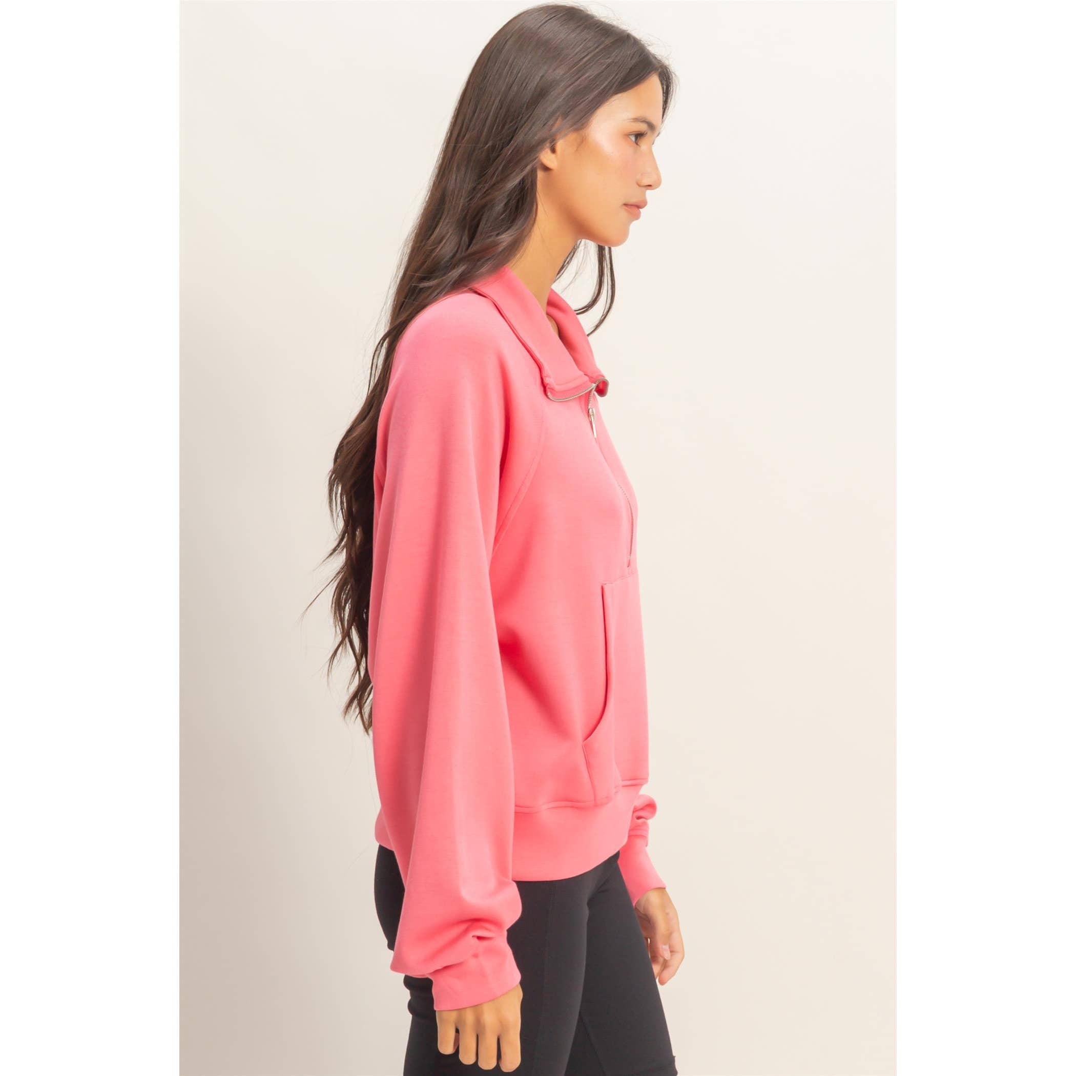 Half-Zip Collar Pullover