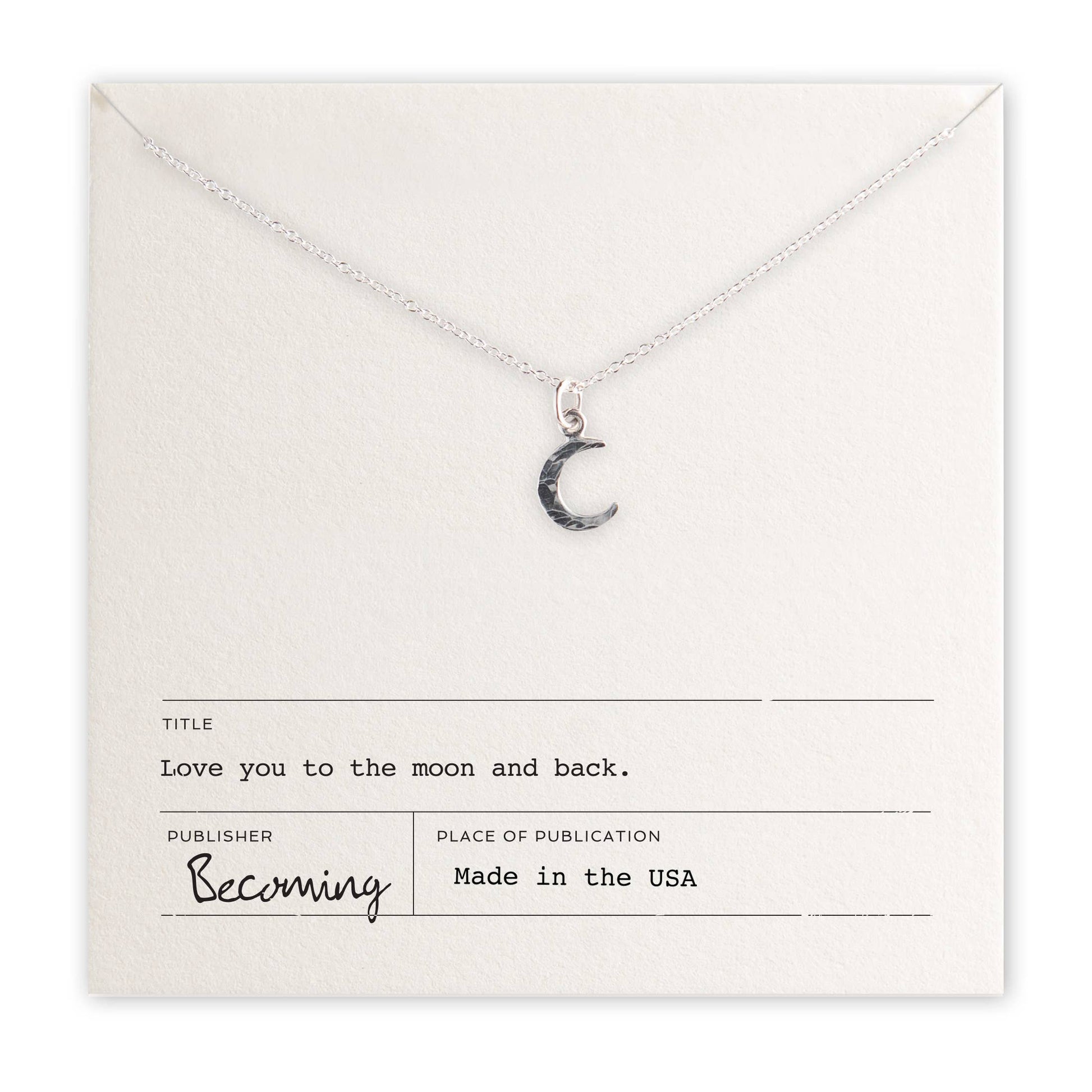 Becoming Jewelry - Love You To The Moon Necklace Becoming Jewelry