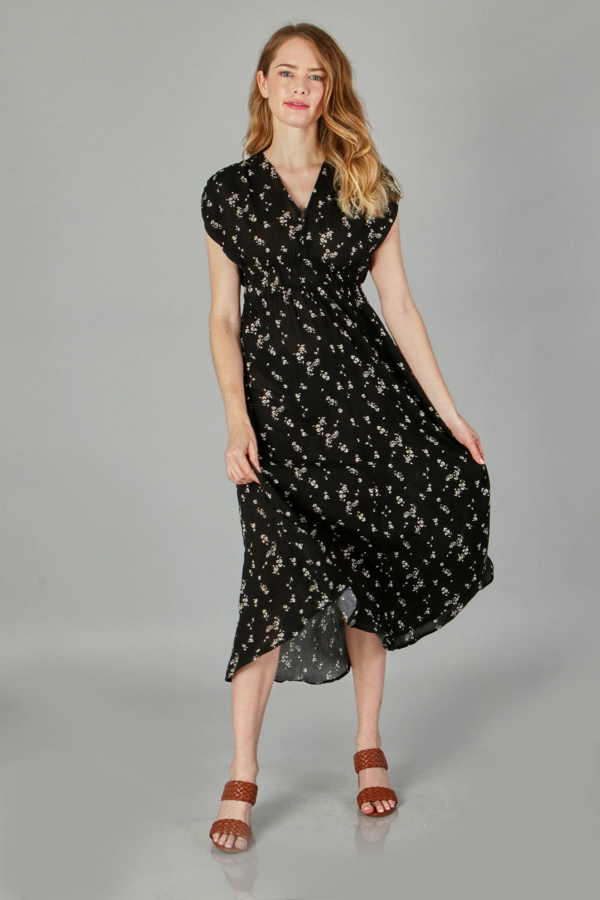 crepon maxi dress (P18167)