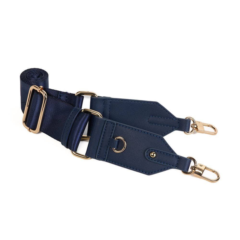 WanderFull - Original HydroBag - HydroBag® HANDLE™- Navy Matte with Solid Vegan Leather Strap