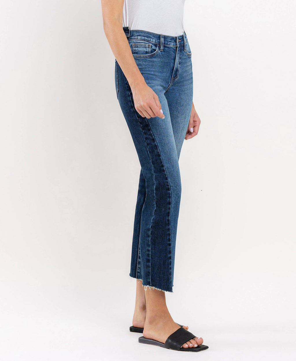 COLOR BLOCK STRAIGHT JEANS T6099