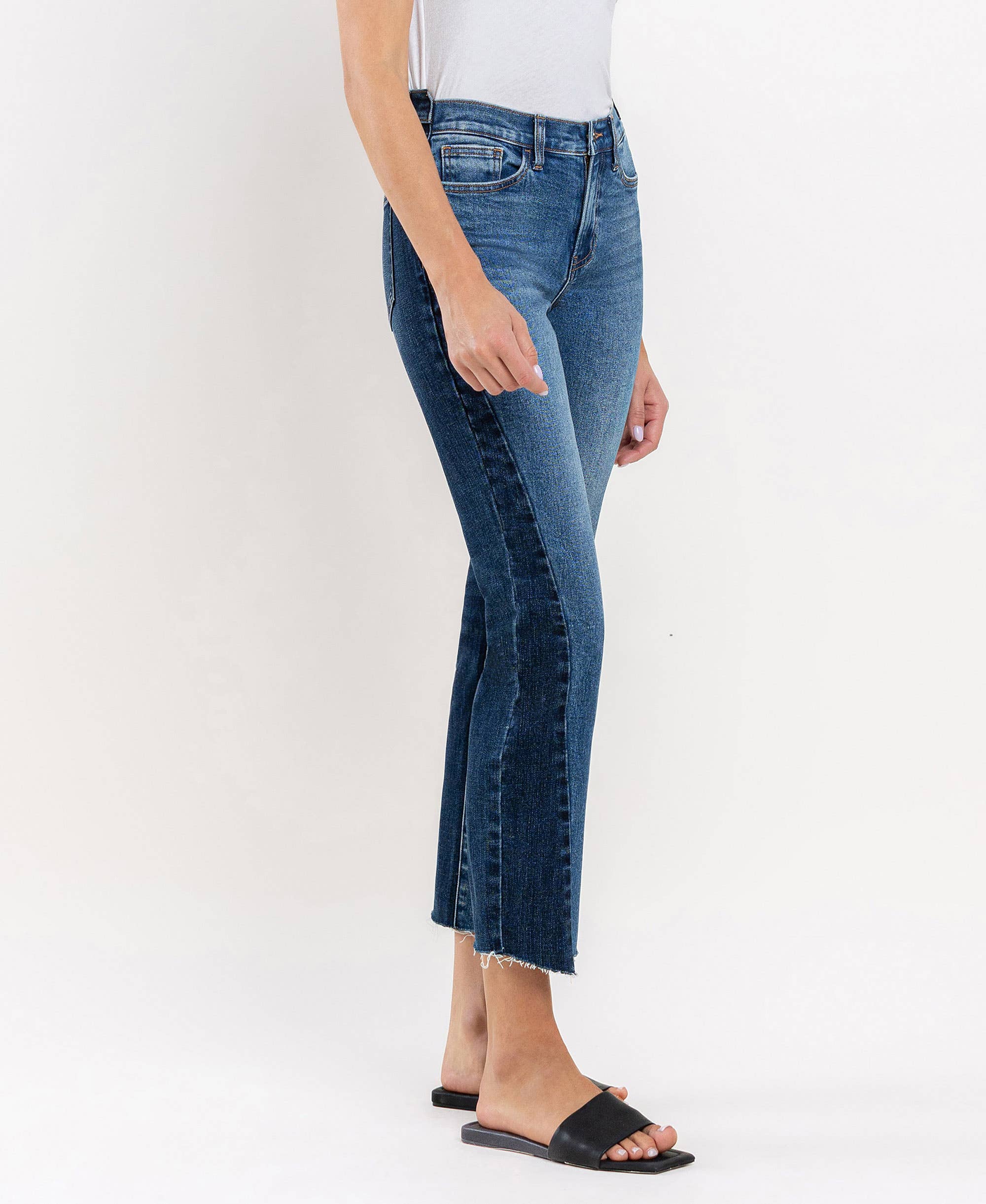 COLOR BLOCK STRAIGHT JEANS T6099