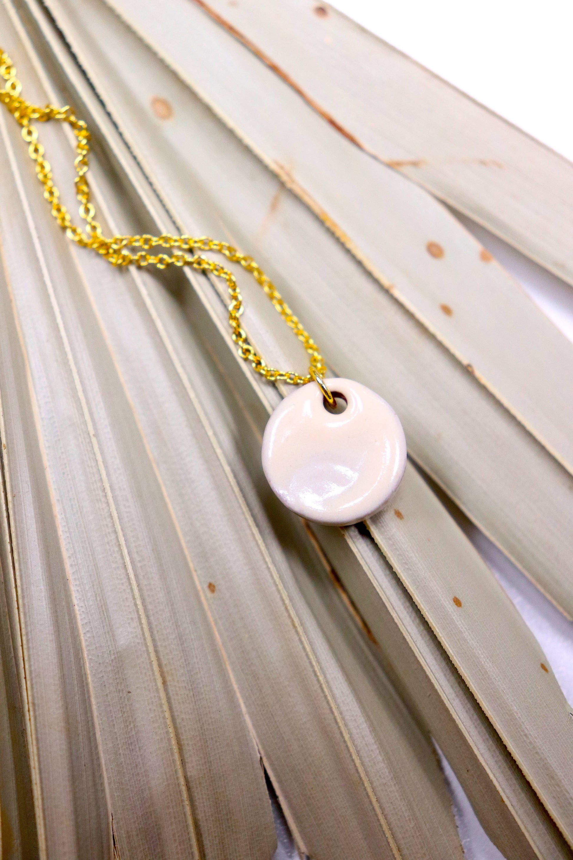 Hope Necklace - Ivory Ceramic Necklace Core Cedar and Cypress Designs
