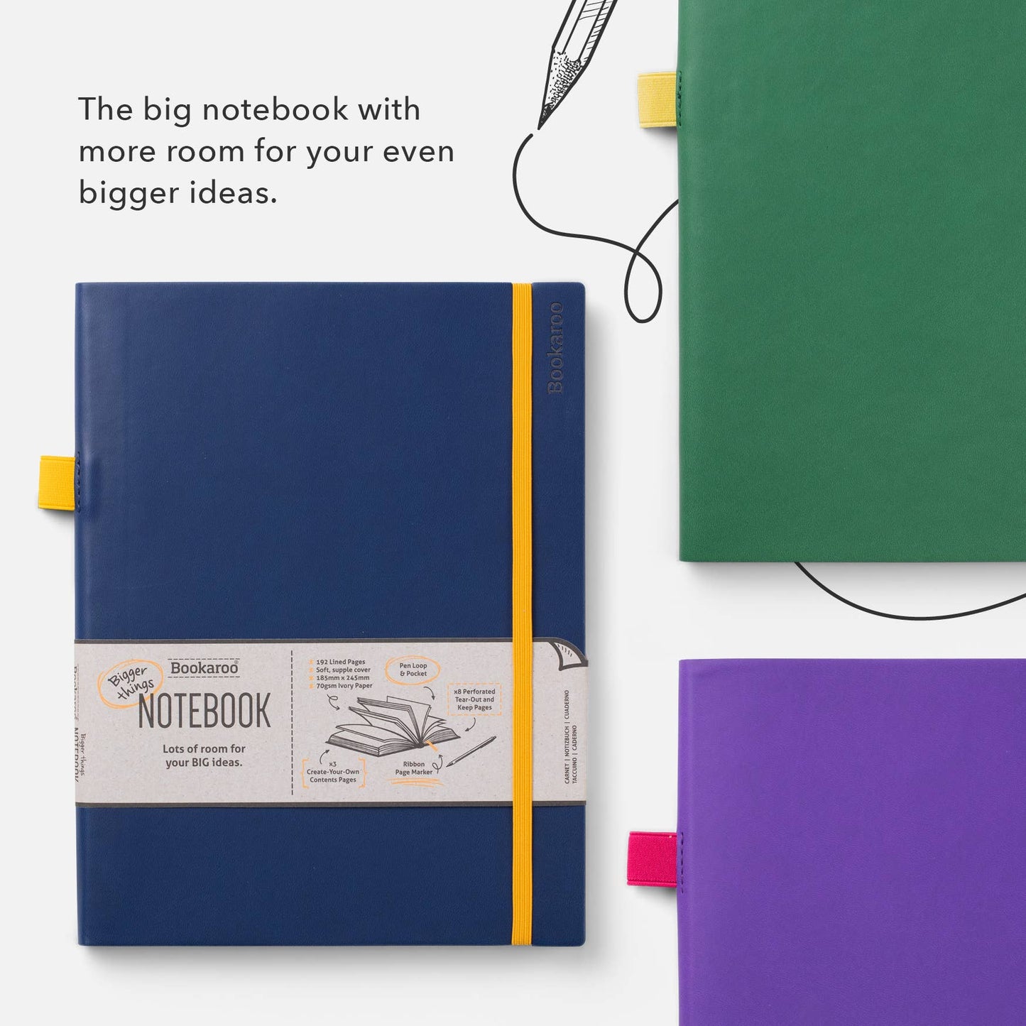 Bookaroo Bigger Things Notebook Core if USA