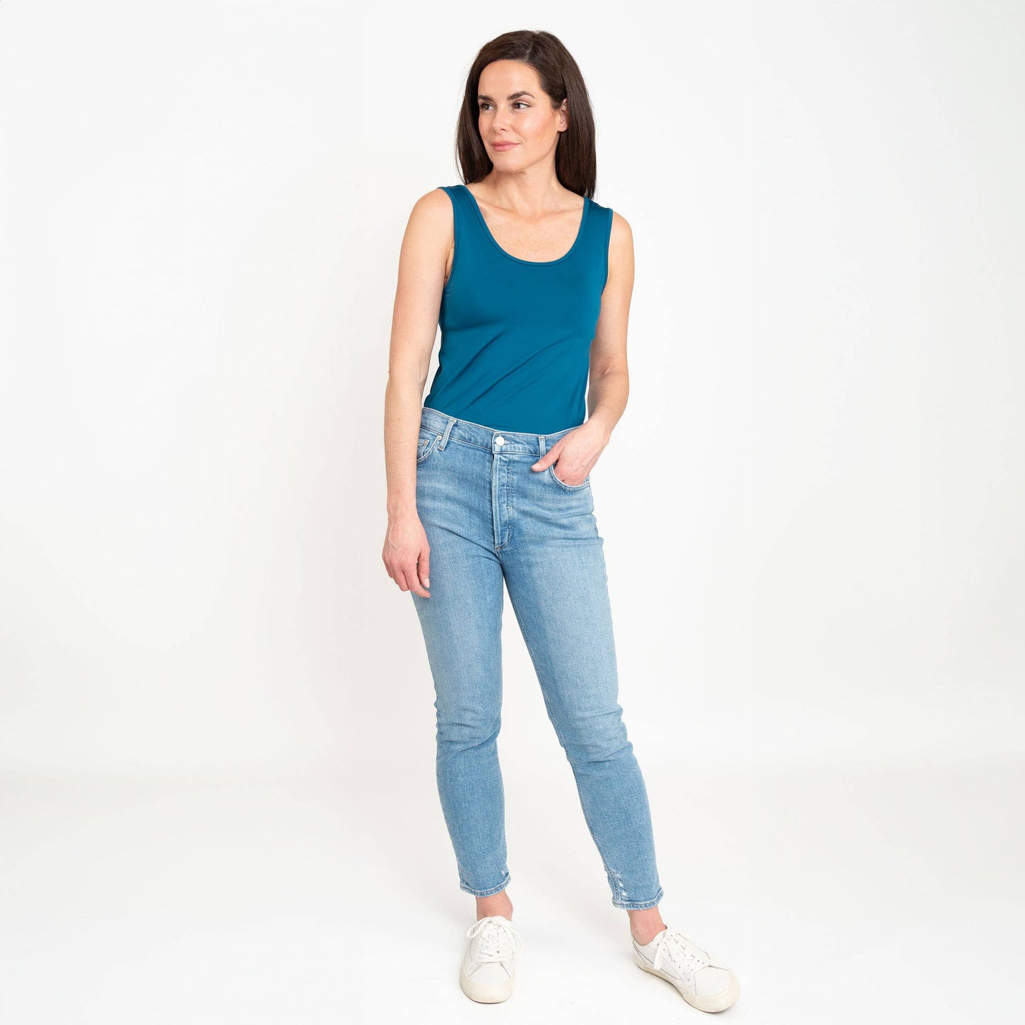 Elsie & Zoey - Audrey Reversible Scoop Neck and V-Neck Stretch Tank Top