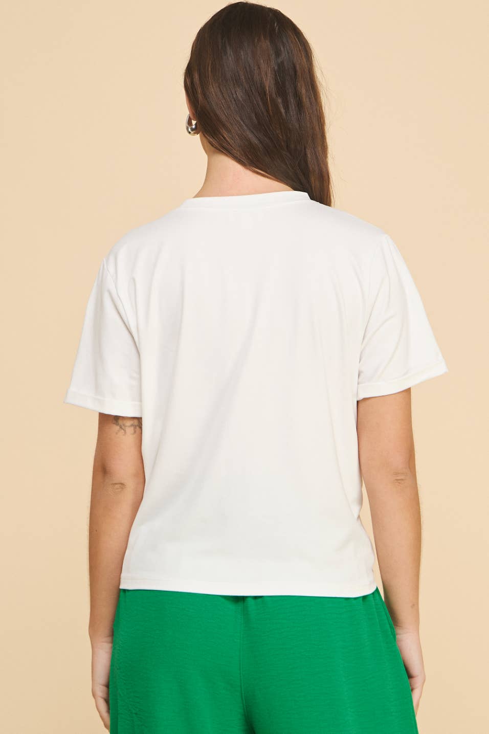 Twisted Knot T-Shirt Off White