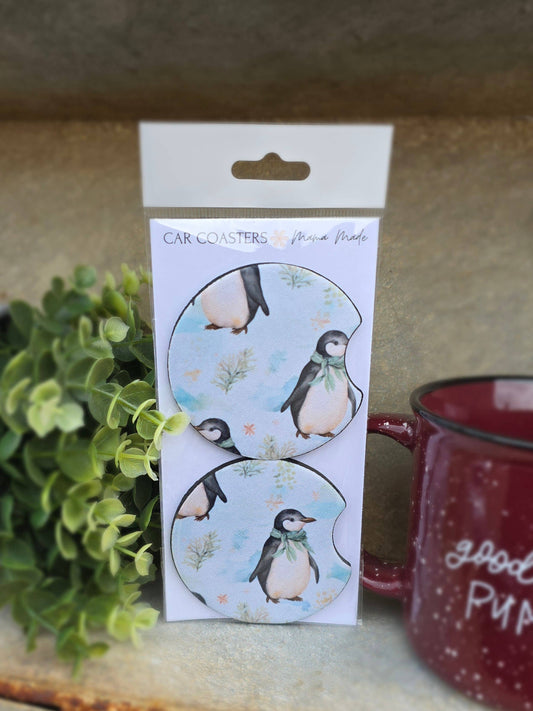 Penguin Car Coaster Mama Made