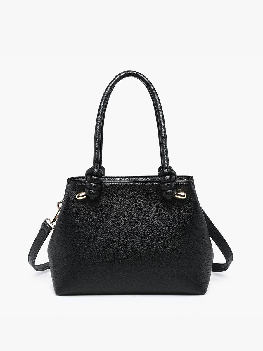 Blair Classic Satchel w/ Knotted Handles & Long Strap