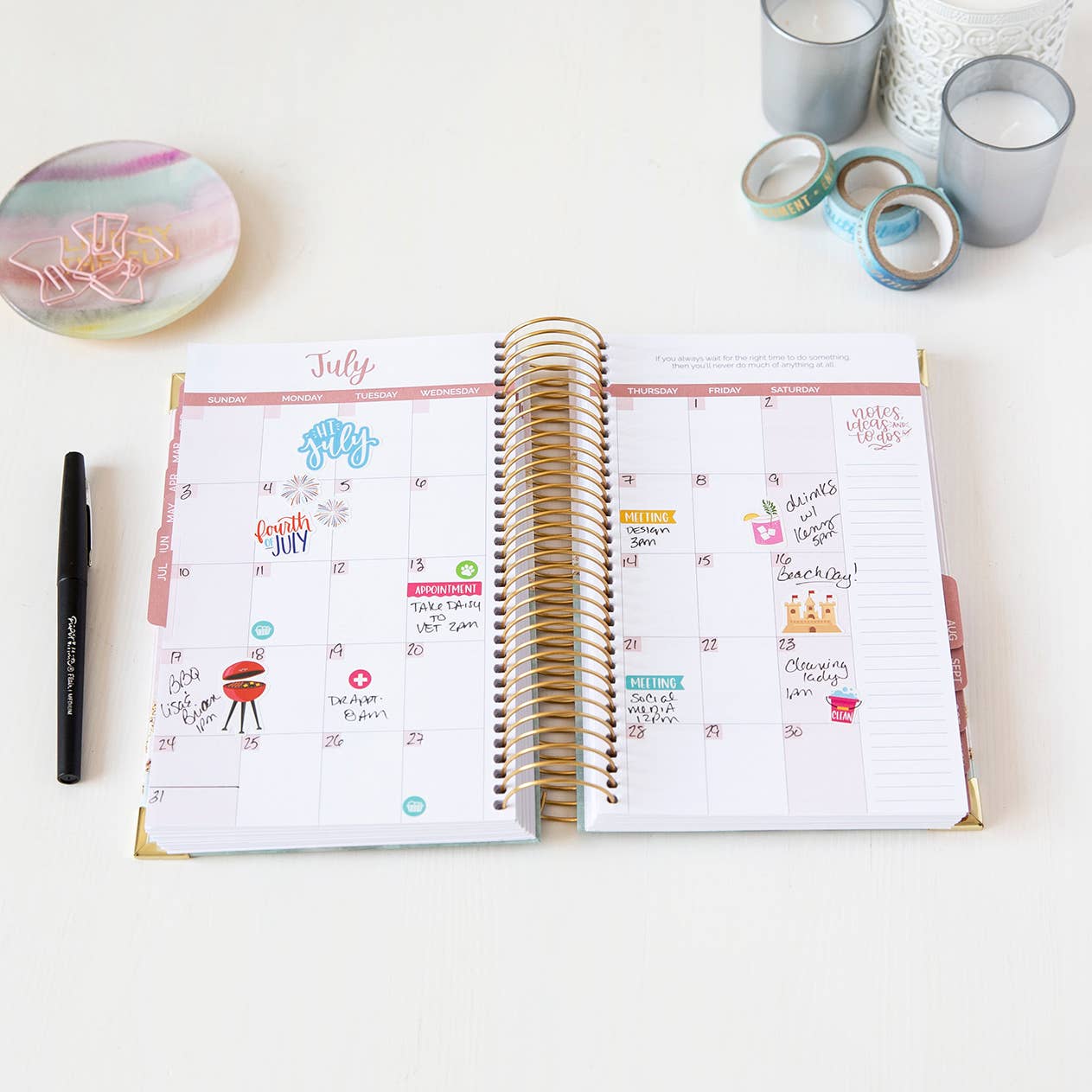 Undated Daily To Do List Planner & Calendar  bloom daily planners