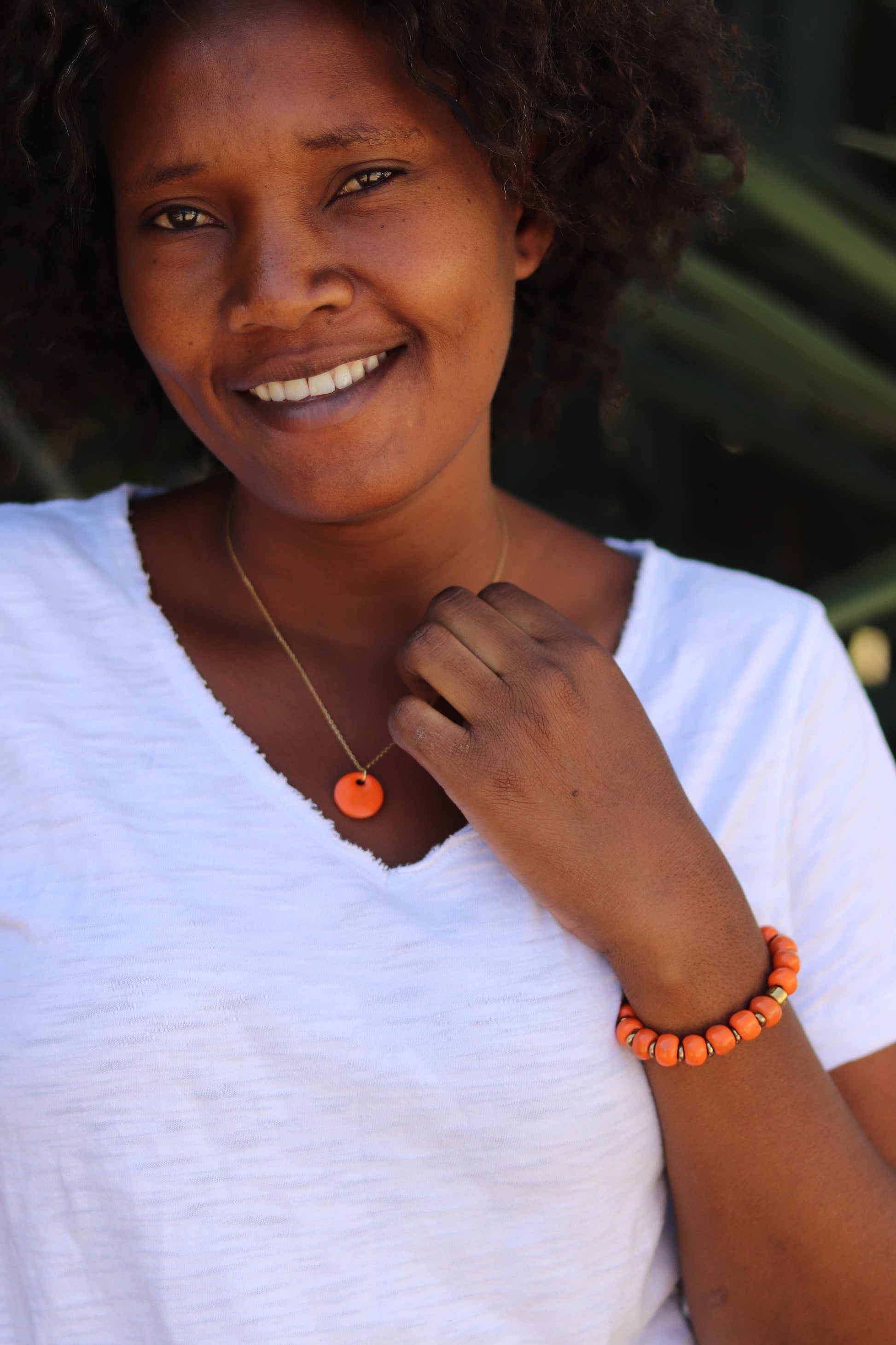 Valley Bracelet - Tangerine Spring-Summer Cedar and Cypress Designs