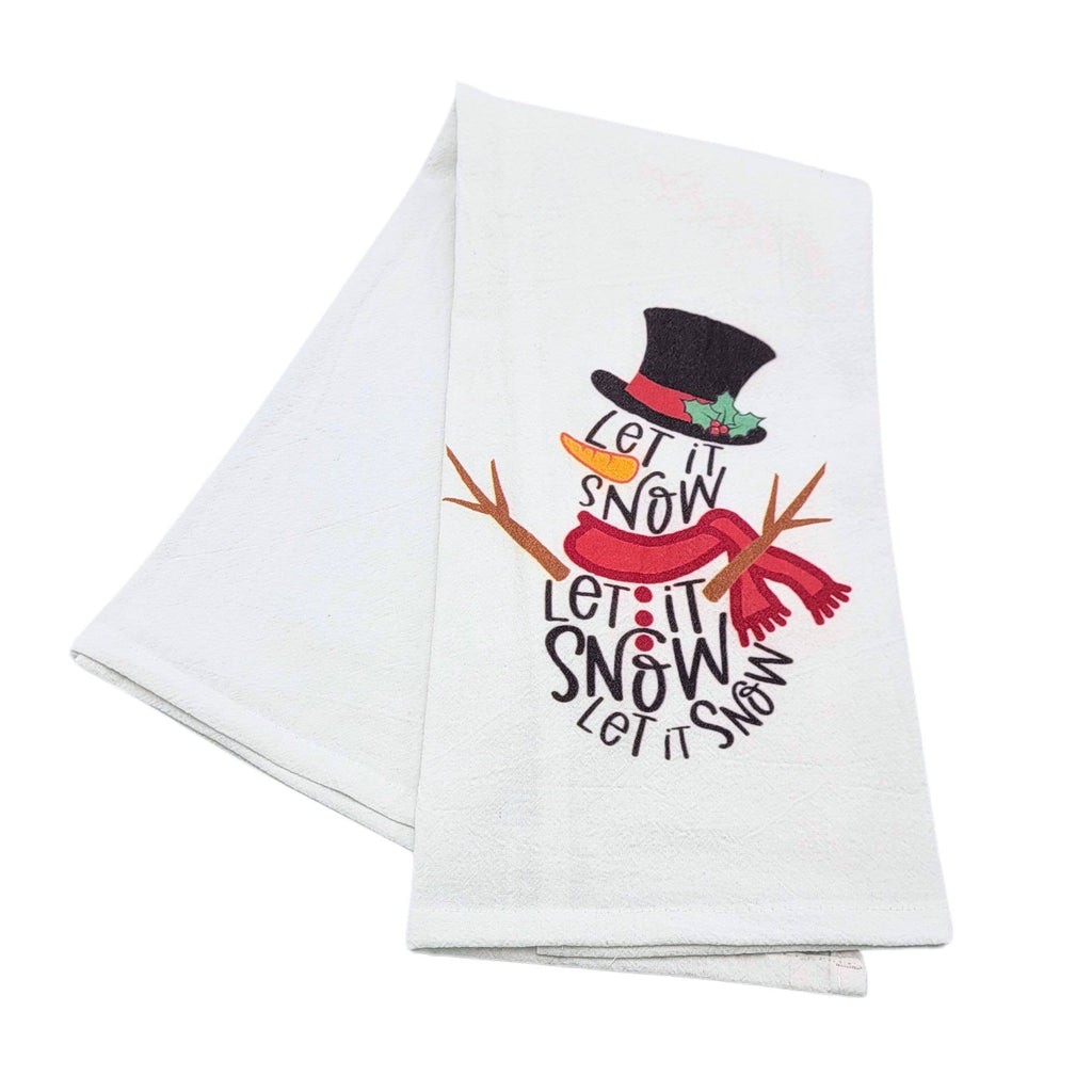 Tea Towel - Let It Snow Christmas Tea Towels