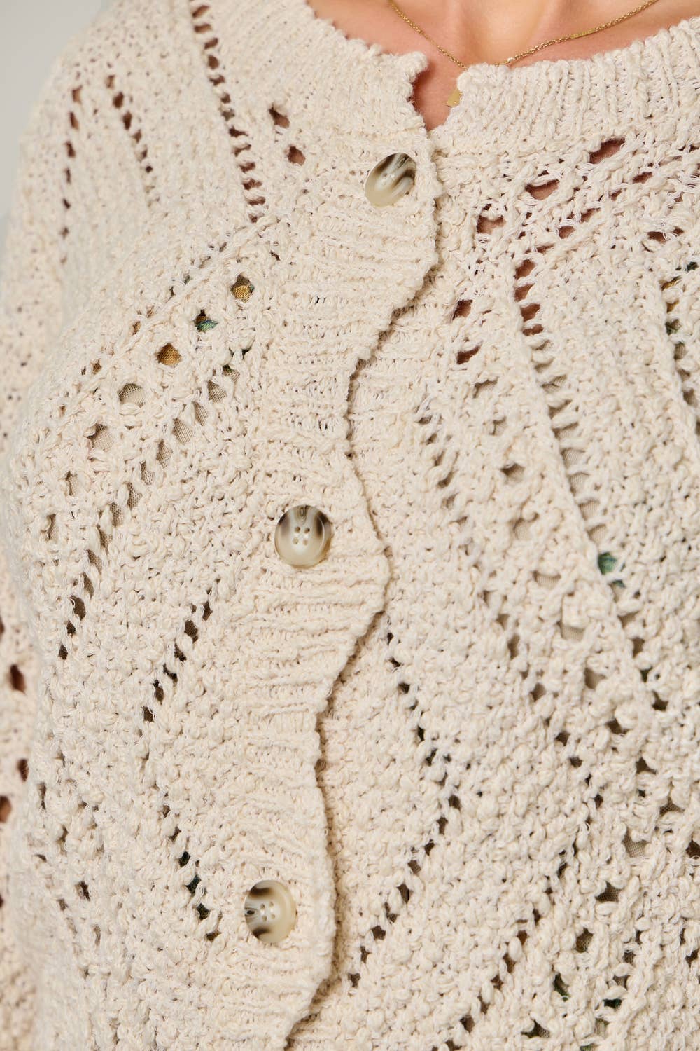 Crochet Knit Cardigan
