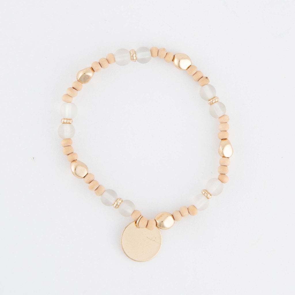 Wooden Bracelets – Aya Bracelet Set | Stackable Earth Tone Beads