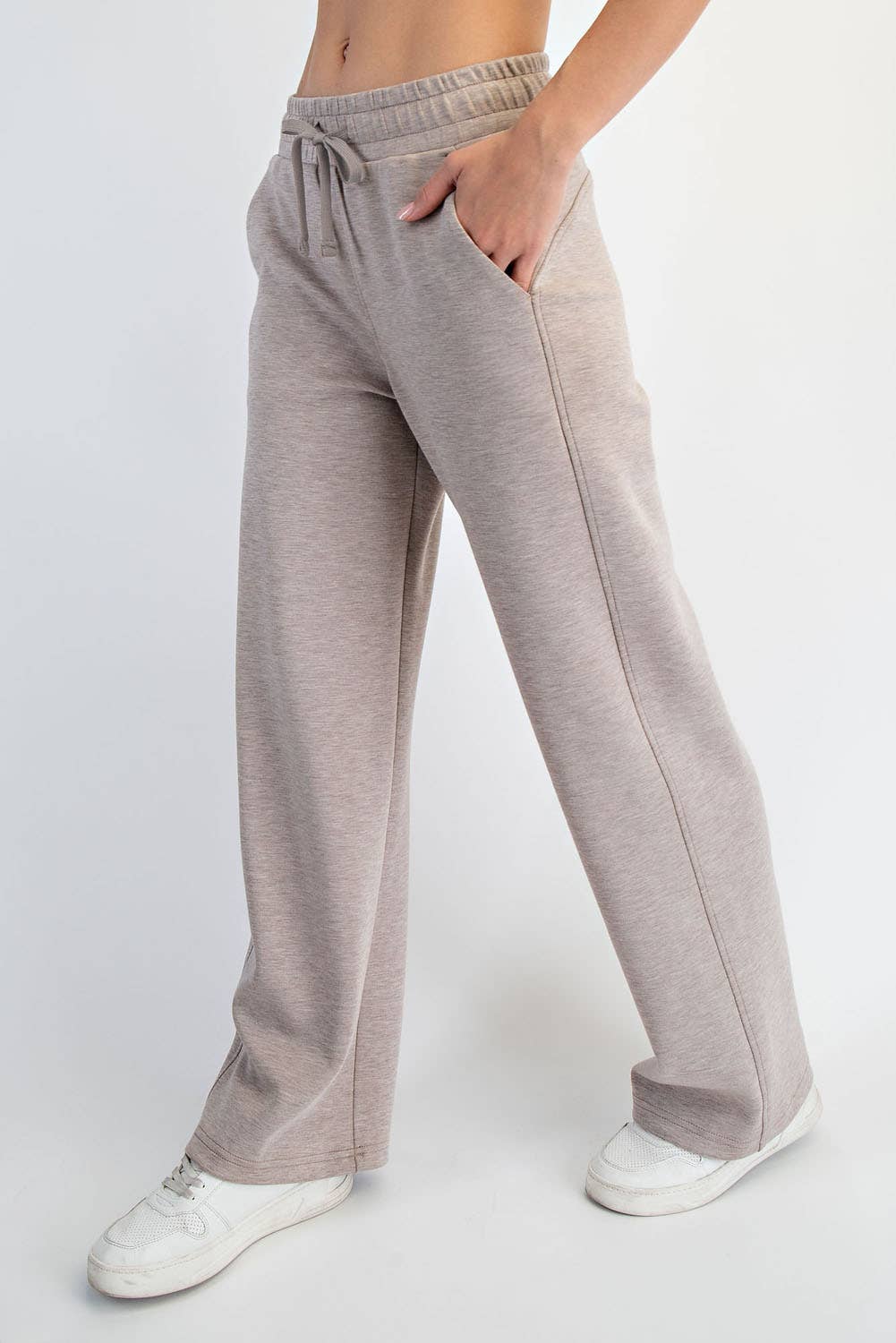 Modal Scuba High Rise Wide Leg Pants