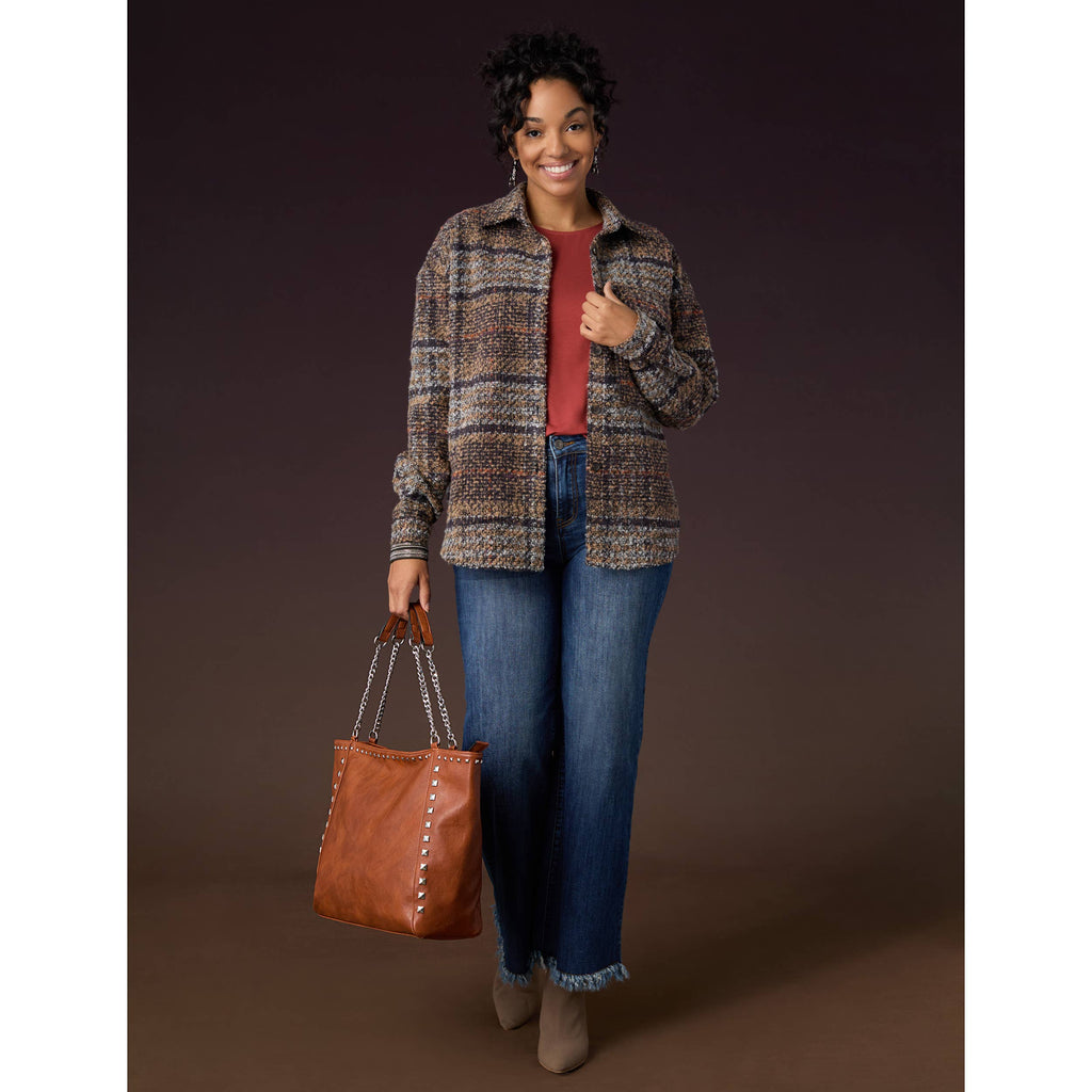 Shacket - Cersei Button Front Stylish Fall Shacket for Women