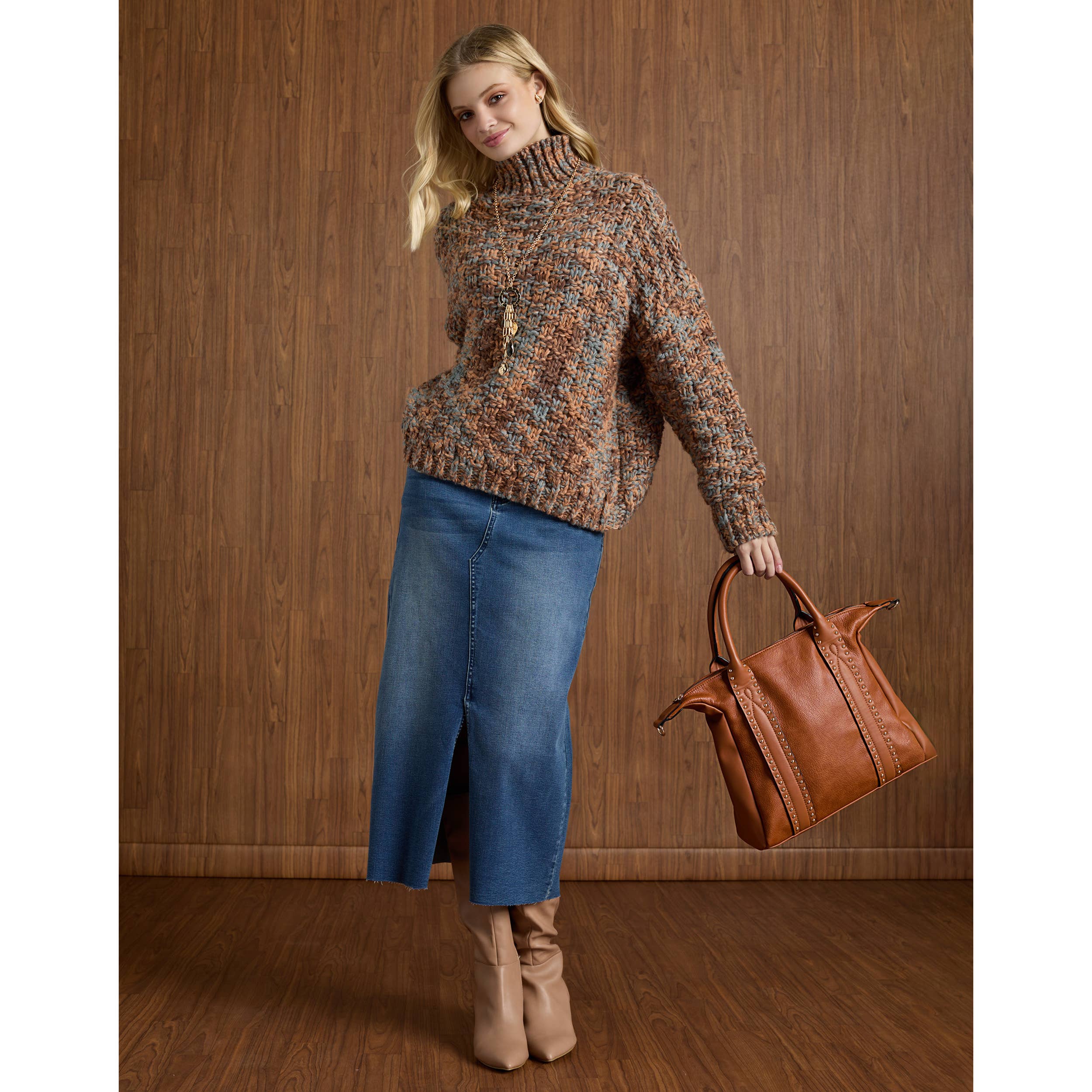 EverStretch Long Skirt with Front Slit
