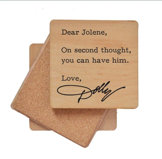 Dear Jolene - Funny Coasters Small Gift Driftless Studios