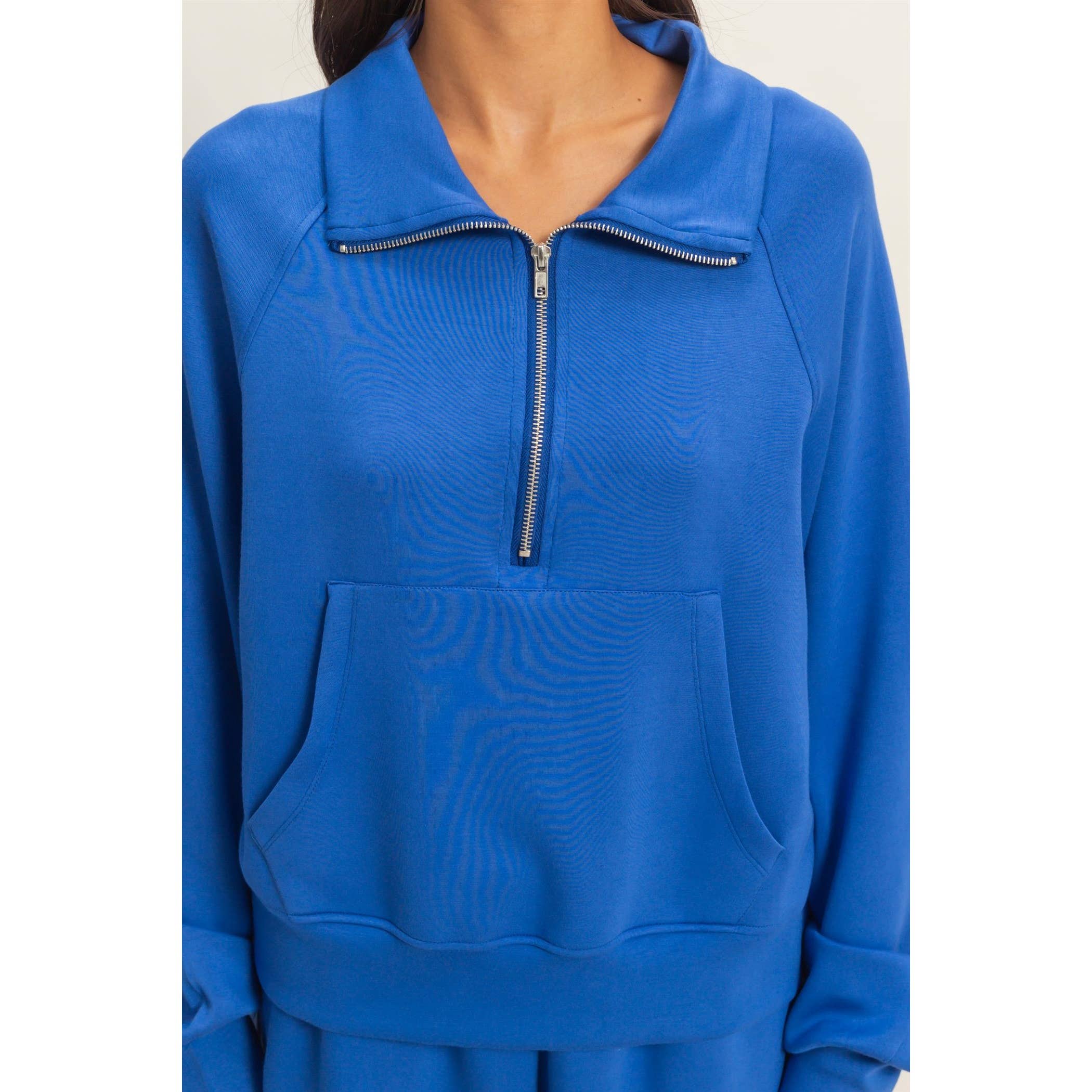 Half-Zip Collar Pullover