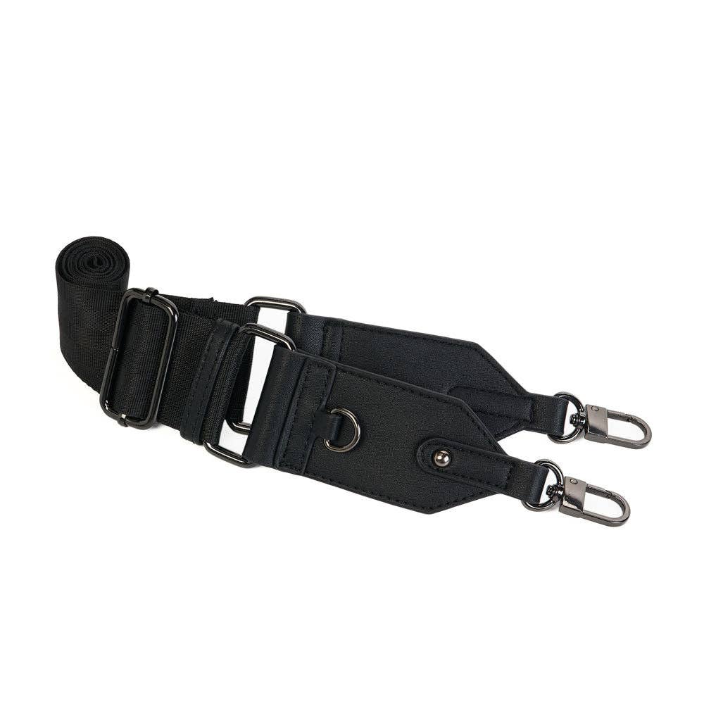 WanderFull - Original HydroBag - HydroBag® HANDLE™- Black Matte with Vegan Leather Trimmed Strap