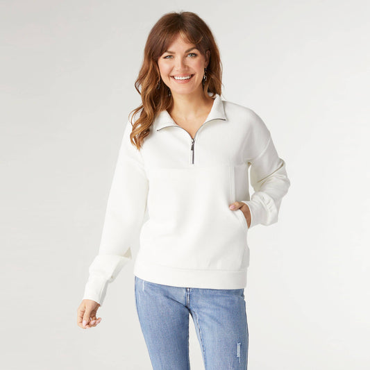 Lyla Half-Zip Top with Side Pockets fall winter COCO + CARMEN