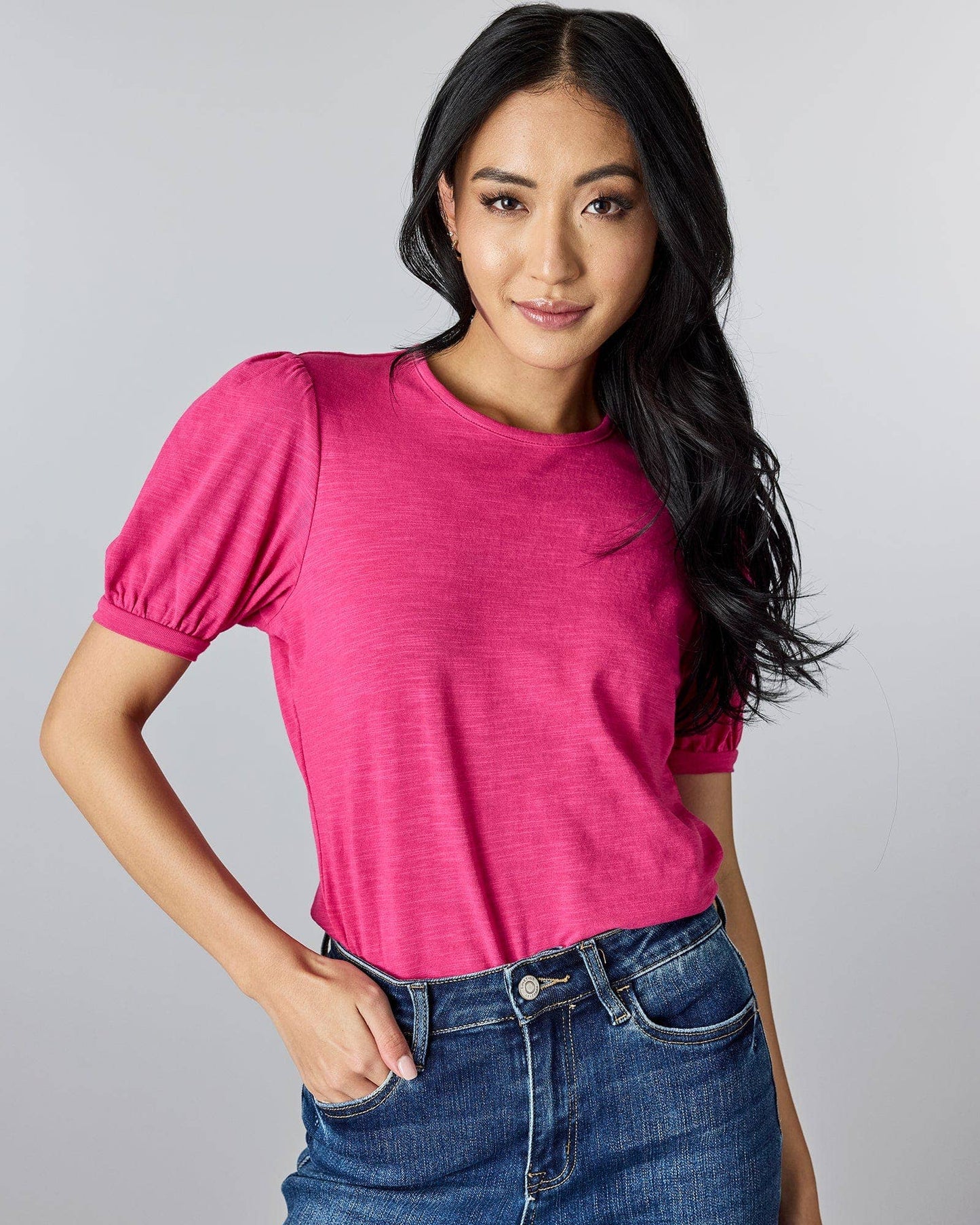 Perfect Puffed Sleeves Tee Spring-Summer Downeast