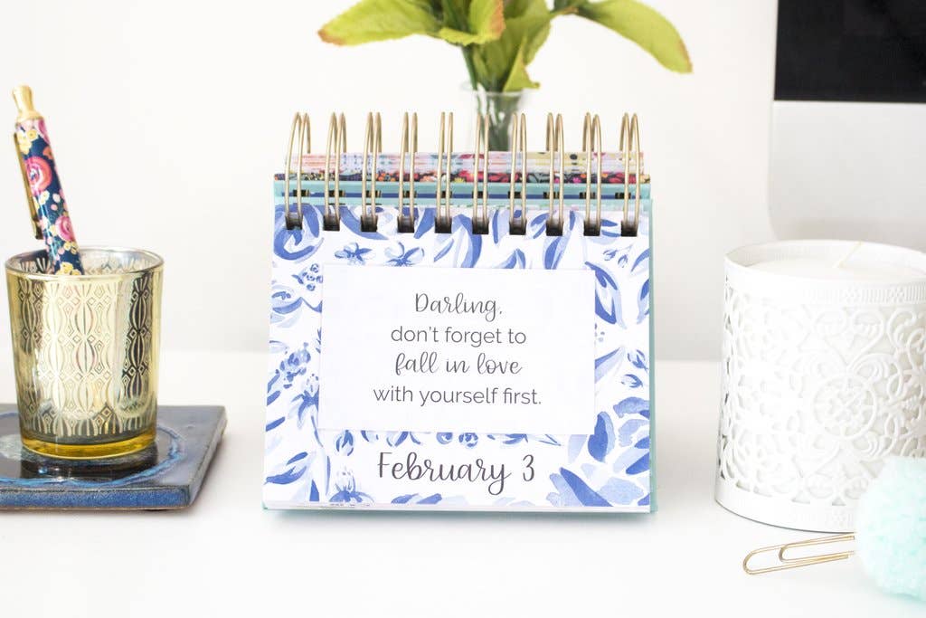 Inspirational Perpetual Desk Easels, The Best Is Yet To Come Core bloom daily planners