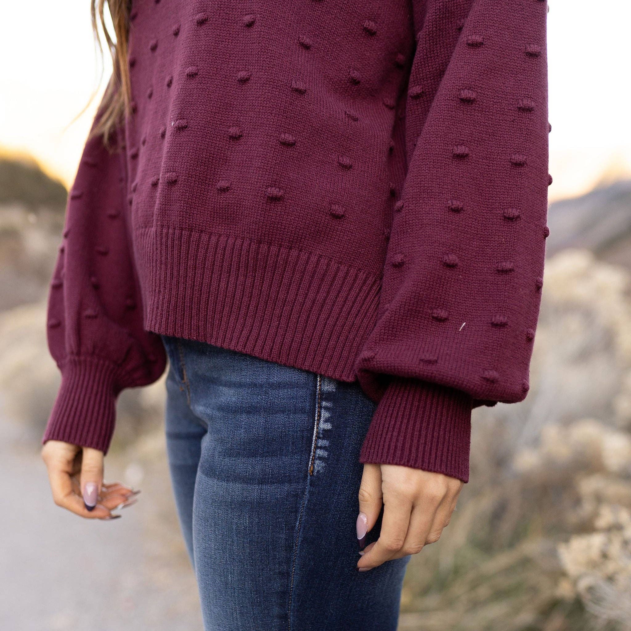 Burgundy Parker Sweater