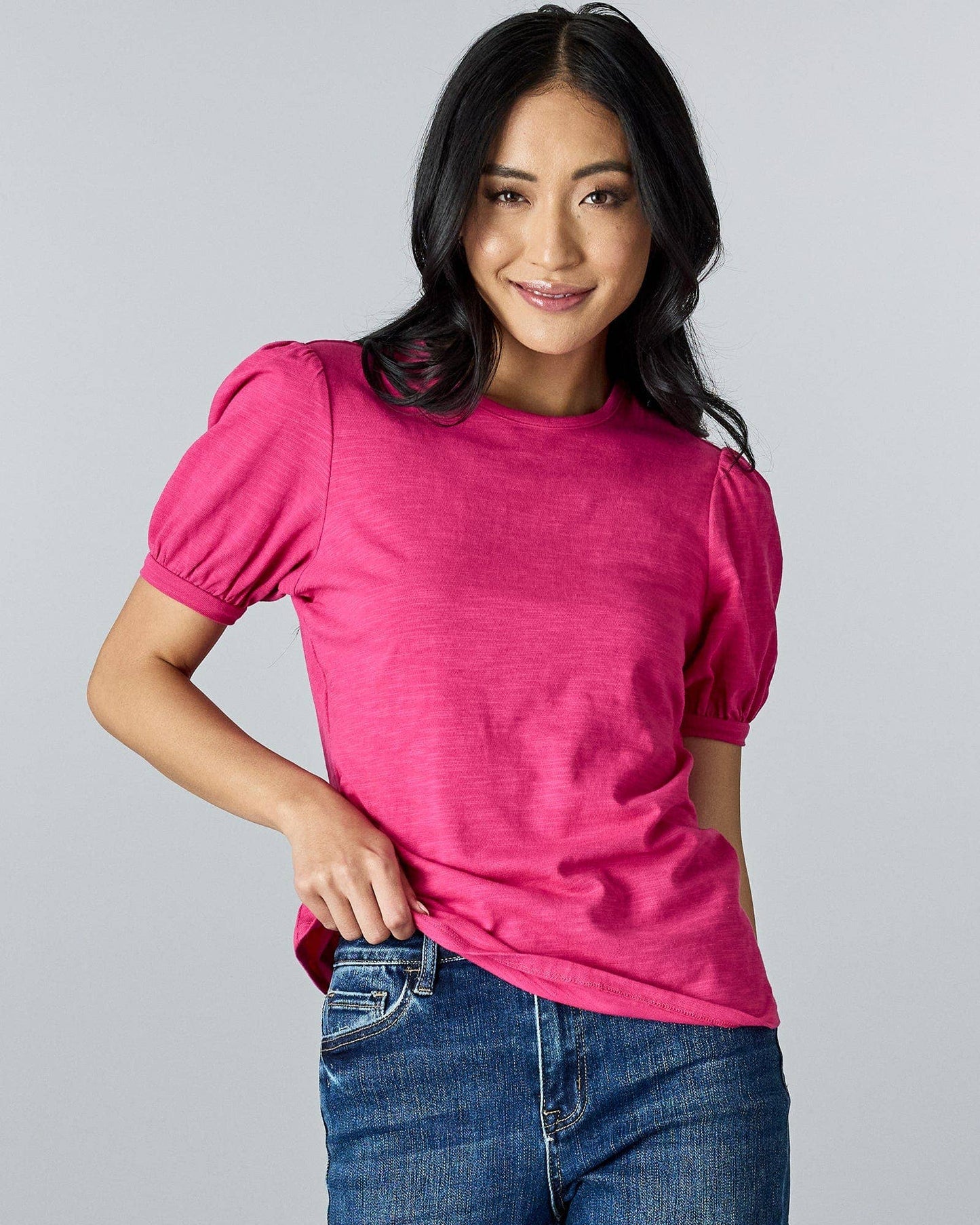 Perfect Puffed Sleeves Tee Spring-Summer Downeast