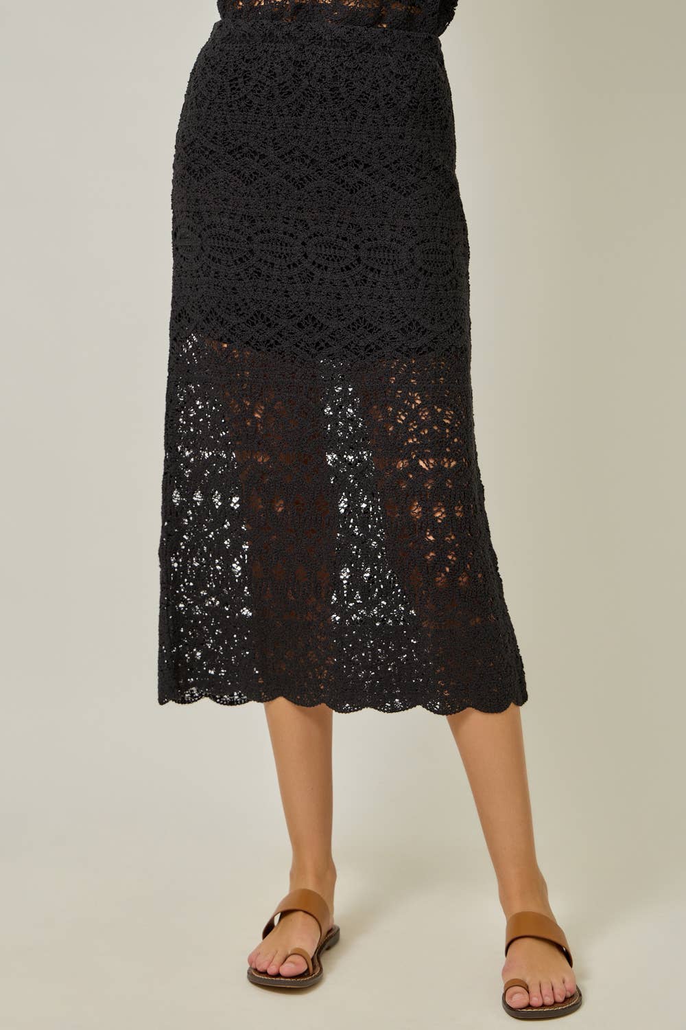 Crochet Scallop Hem Skirt