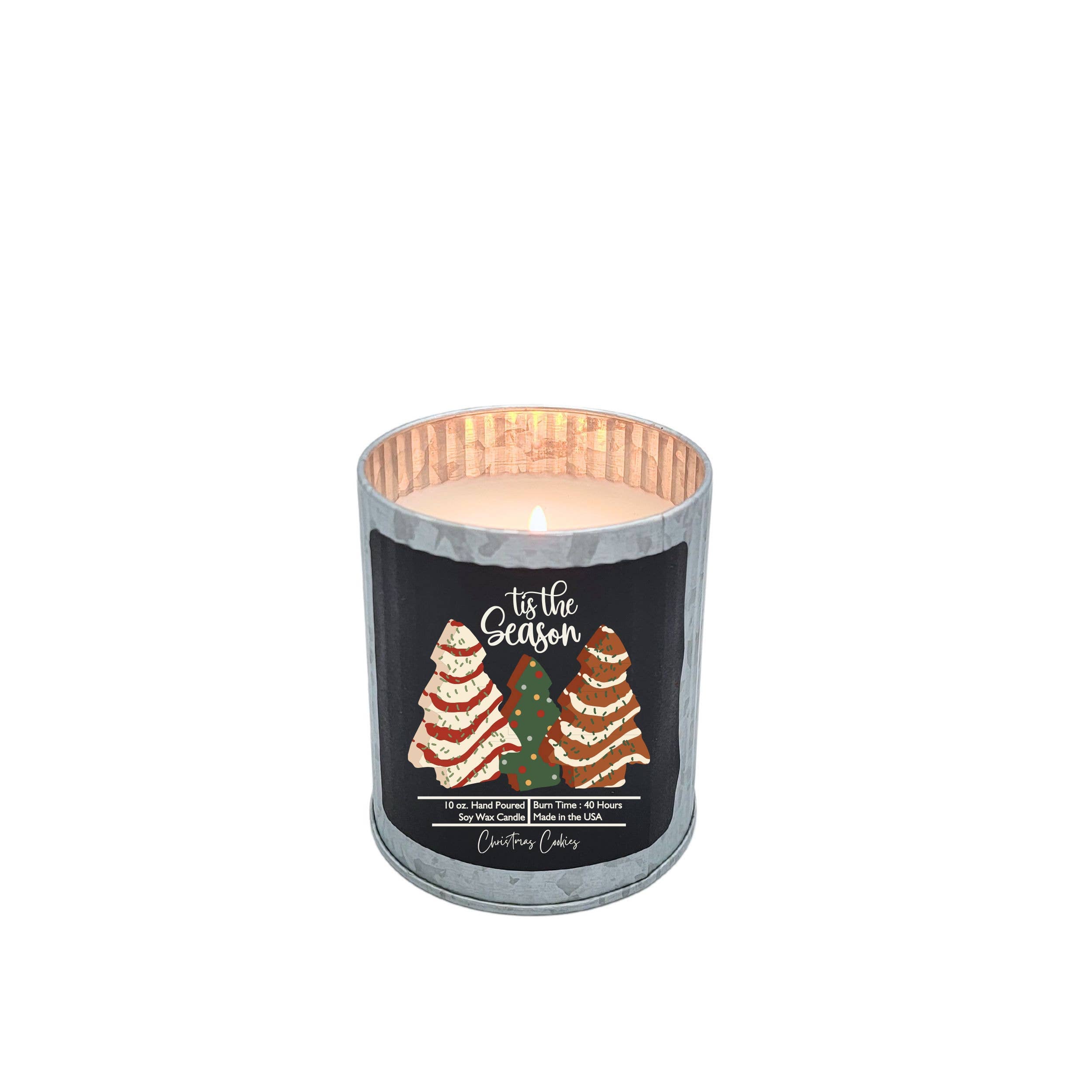 Tis the Season - Soy Wax Candle - Rustic Christmas Candles