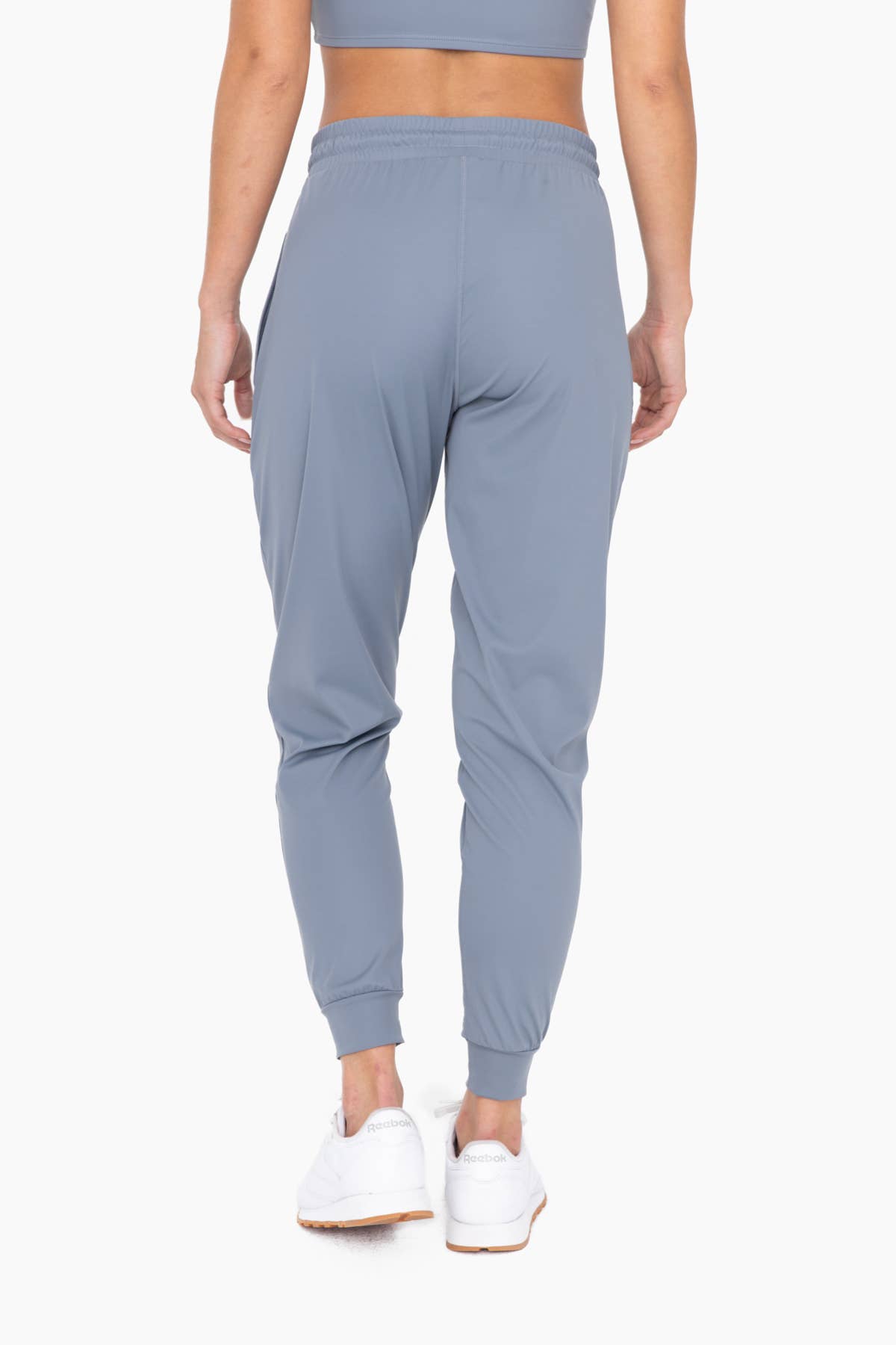 Solid Pleated Front Joggers: GREY Core Mono B