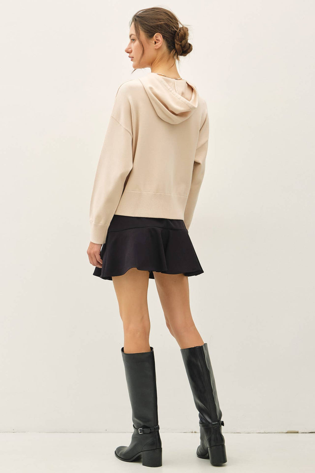 ULTRA COMFY RIBBED KNIT HOODIE JACKET