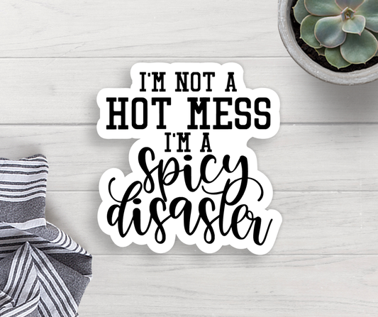 Spicy Disaster Vinyl Sticker Core Expression Design Co