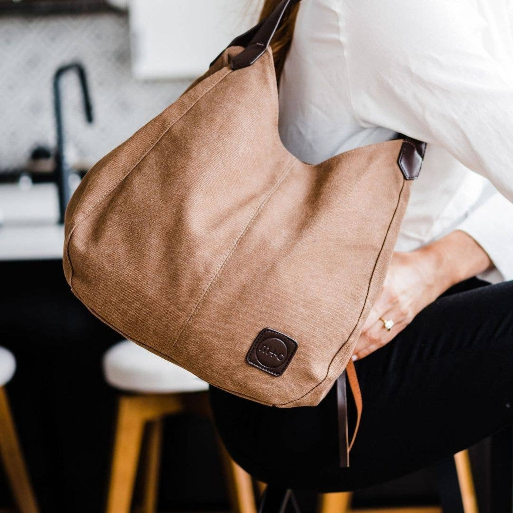 modern and chic - Anniston Canvas Hobo Bag