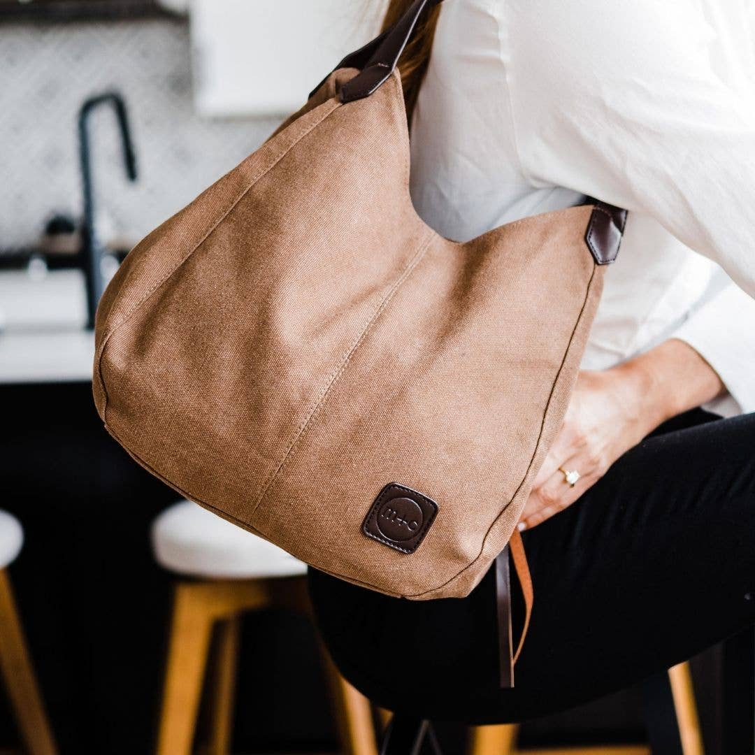 modern and chic - Anniston Canvas Hobo Bag