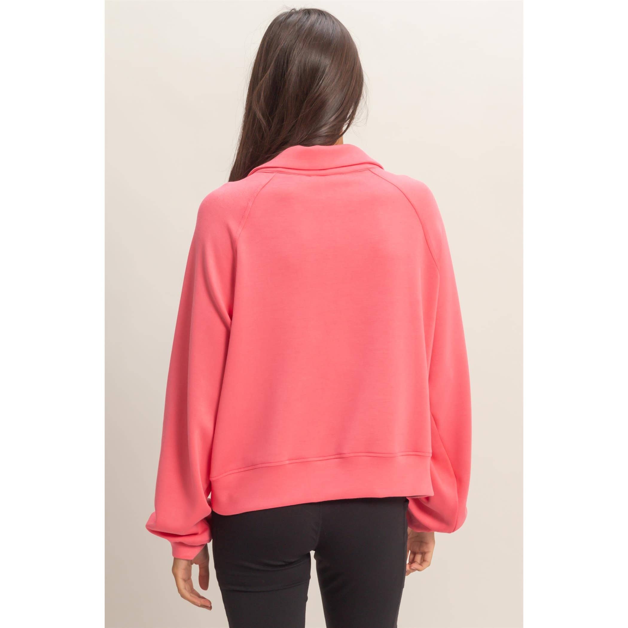 Half-Zip Collar Pullover