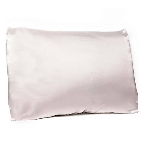 Dual-Sided Silk + Bamboo Pillowcase - Standard - Blush Core Bella Sleep + Spa