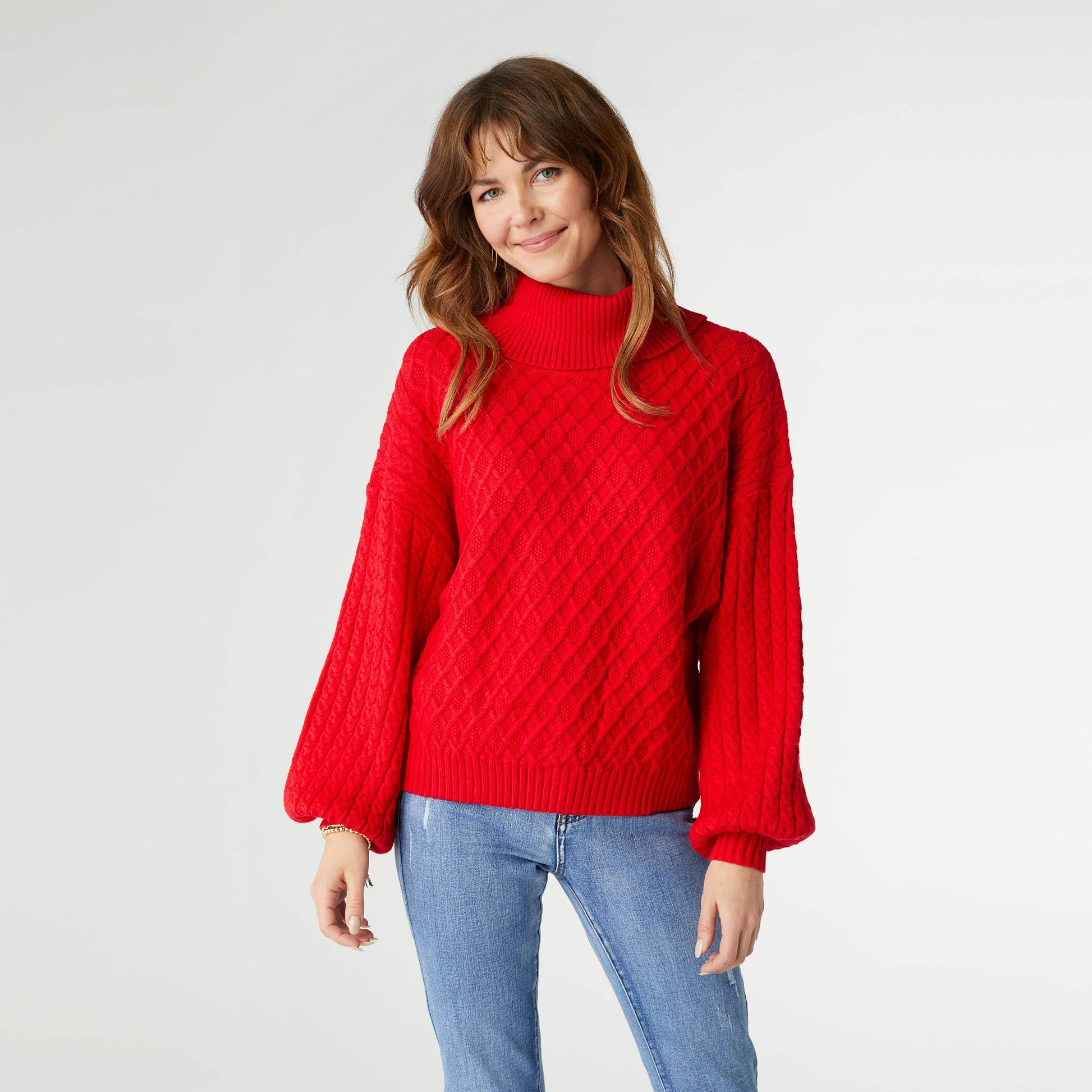 Maren Cable Knit Turtleneck Sweater Fall-Winter COCO + CARMEN