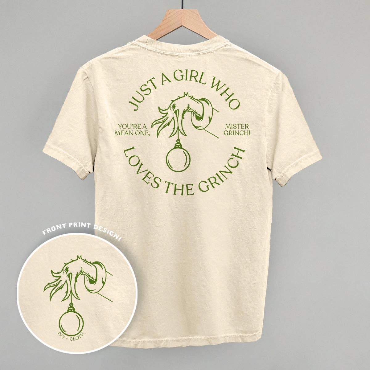 Just A Girl Who Loves The Grinch (Back Print)