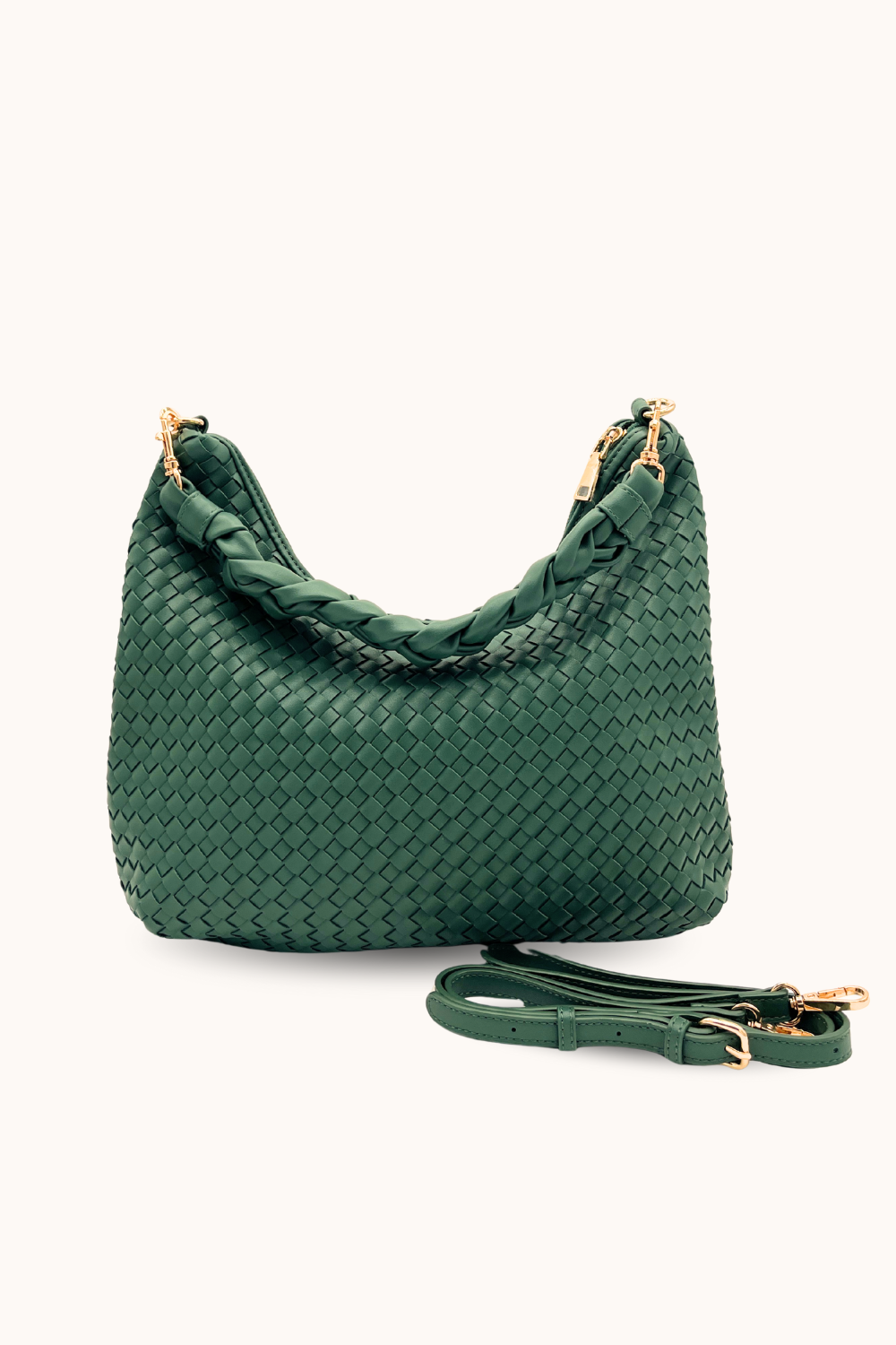 modern and chic - Kelly Woven Convertible Shoulder Bag