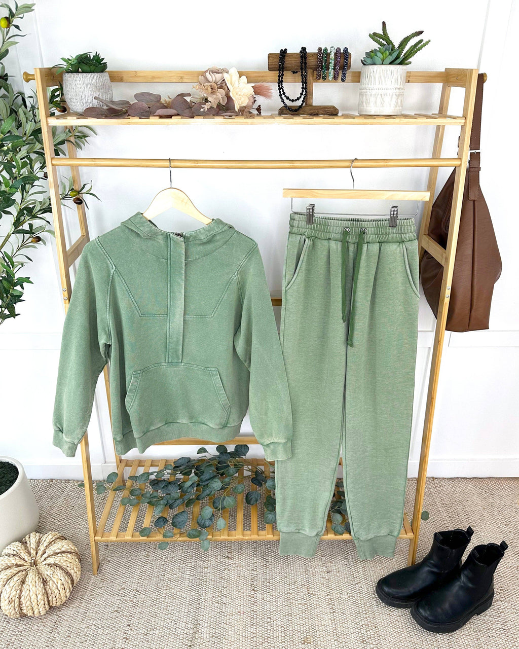 Ryker Vintage Wash Hoodie- Olive