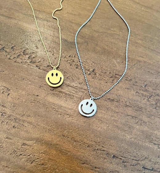 Silver Smile Pendant Necklace Core bubs & sass