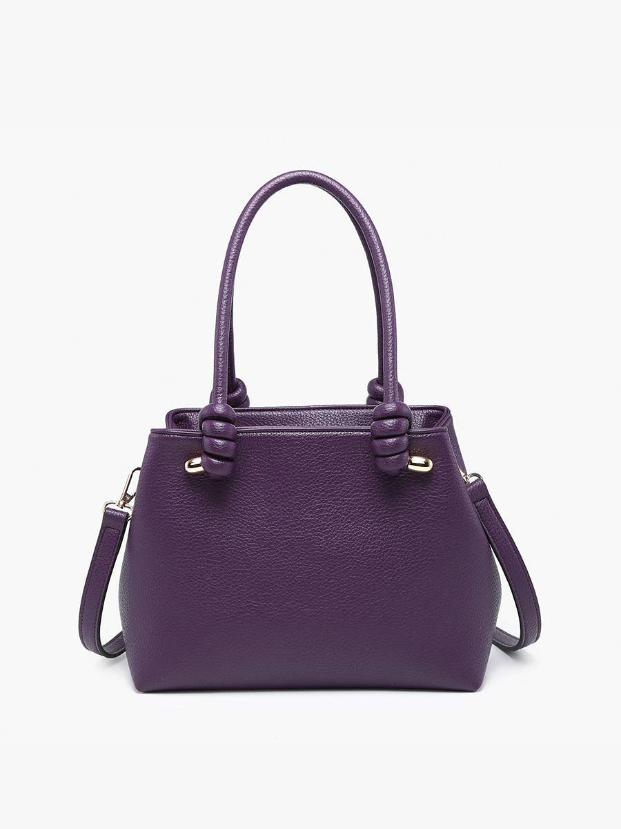 Blair Classic Satchel w/ Knotted Handles & Long Strap