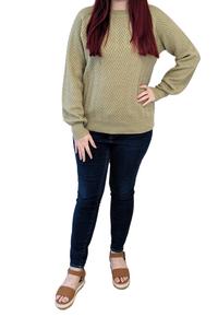 Chevron Textured Sweater 54359-Sage