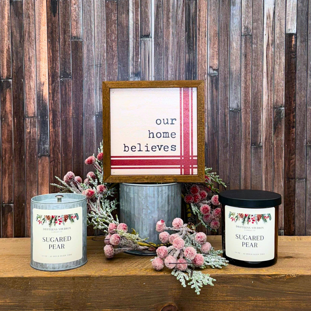 Sugared Pear Christmas Farmhouse Candle - Christmas Candles