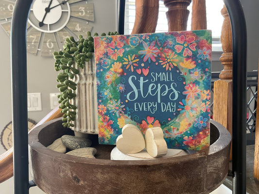 Small Steps Everyday Wood Sign Core Lauras Closet