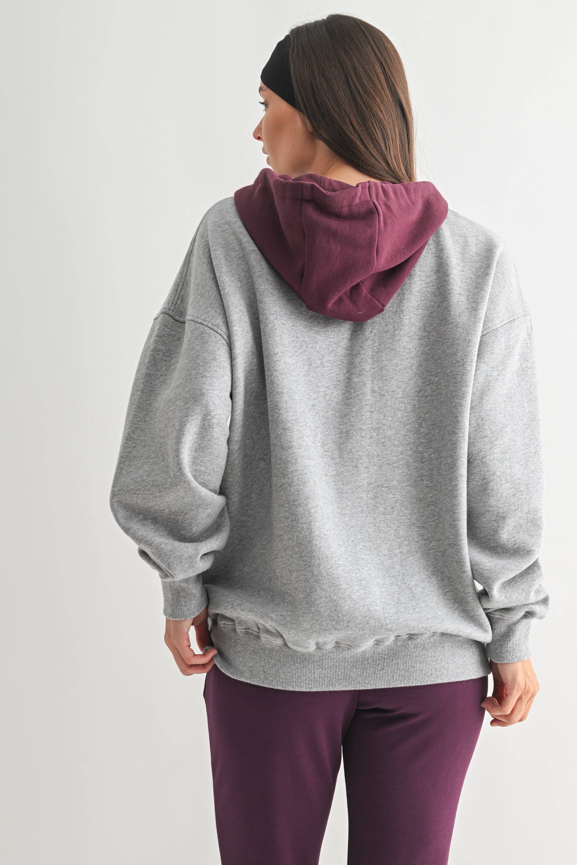 DualTone Fleece Hoodie Mono B